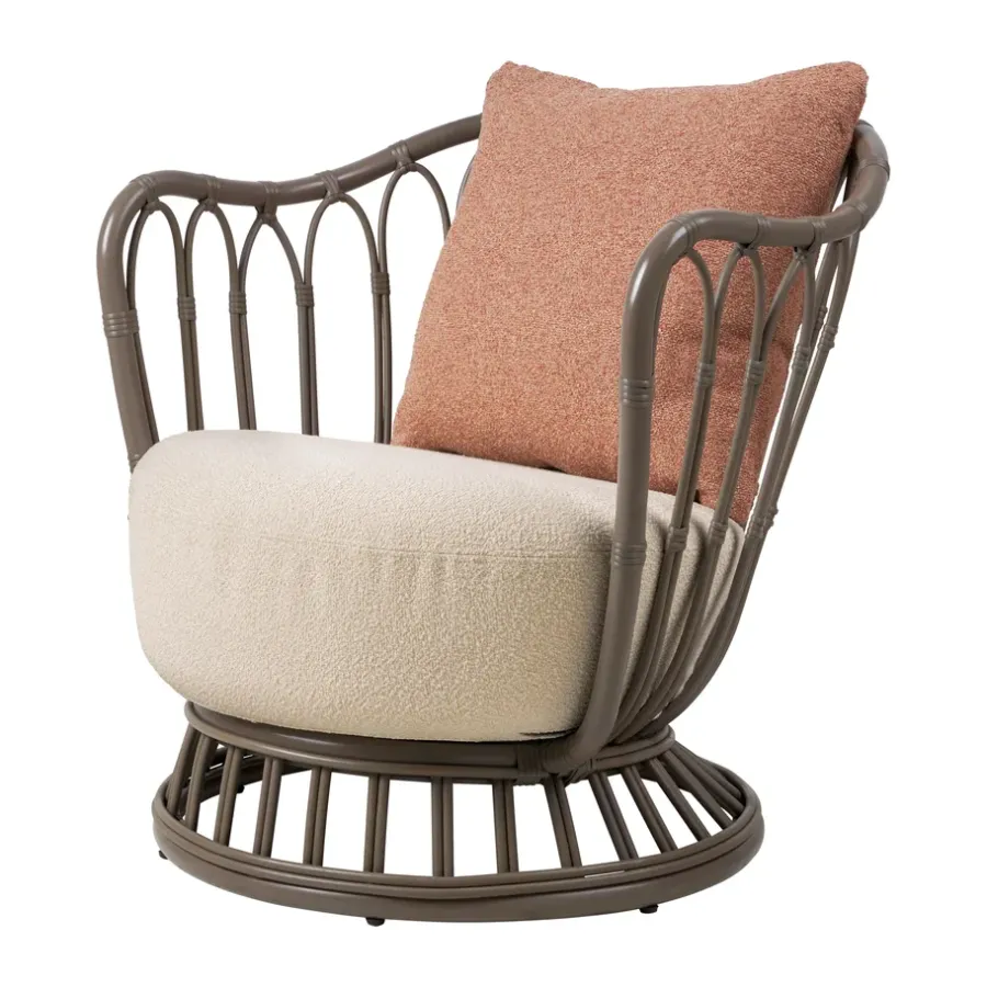 Grace Outdoor fåtölj, Lorkey Limonta 41-44-mushroom gray^GUBI