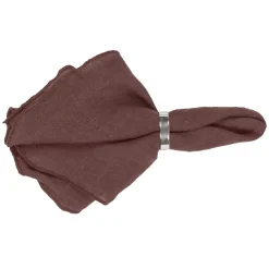 Gracie linneservett, aubergine^Broste Copenhagen New