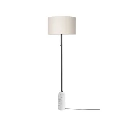 Gravity golvlampa, vit marmor/canvas^GUBI Clearance