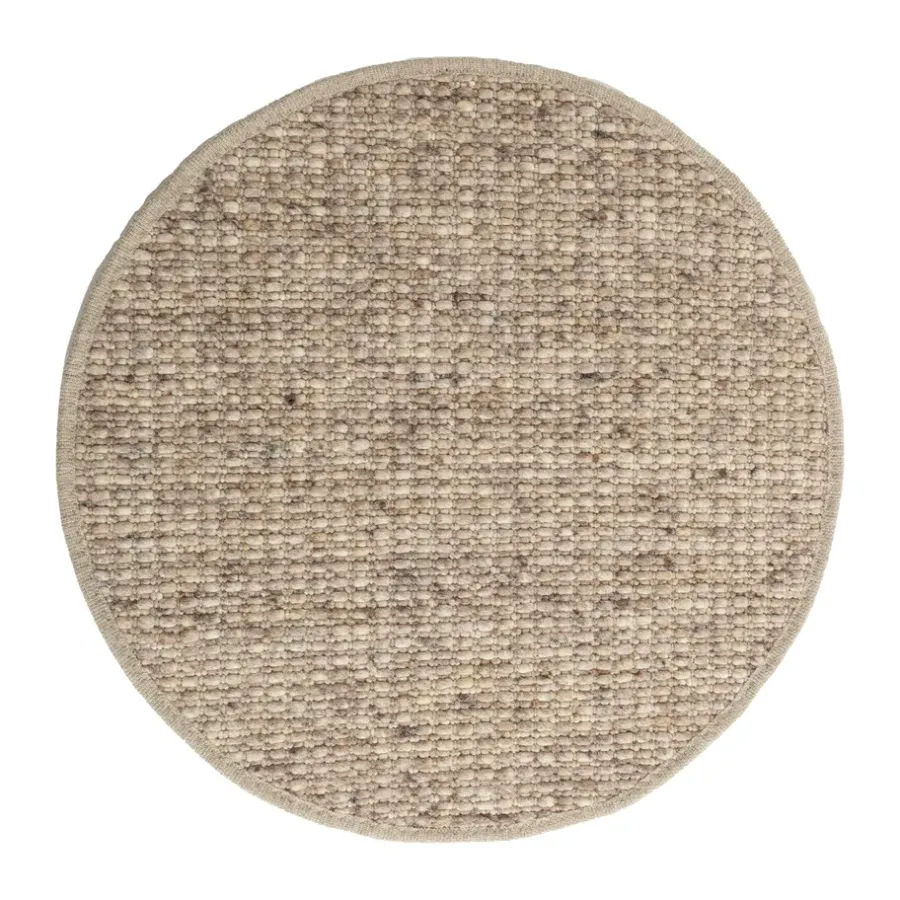 Jutemattor|Runda Mattor-Tisca Greenland Swift round matta, Macchiato nr. 125, Ø170 cm