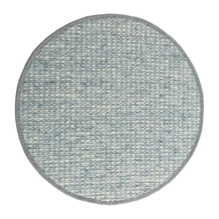 Runda Mattor-Tisca Greenland Swift round matta, Steel blue nr. 250, Ø300 cm