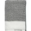 Grid badhandduk 70x140 cm, Svart-off white^Mette Ditmer New