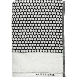 Grid badhandduk 70x140 cm, Svart-off white^Mette Ditmer New