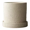 Trädgårdsdetaljer & Tillbehör·Utekrukor|Utekrukor-DBKD Grow kruka Ø10 cm med fat, Creme structure