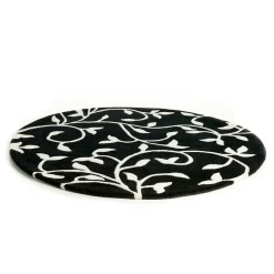 Grow matta svart-vit rund, Ø140 cm^Etol Design