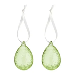 Påskdekorationer & Påskpynt-Cooee Design Gry ägg påskhänge 2-pack, Lime