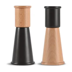 Saltkar & Pepparkar-Sagaform Gurken salt- och pepparkvarn liten 2 delar, Svart-brun