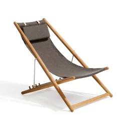 Sittmöbler·Solstolar & Solsängar|Solstolar & Solsängar-Skargaarden H55 vilstol teak, Slate dark grey
