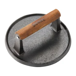 Hally hamburgerpress Ø17,7 cm, Gjutjärn-akacia^Dorre Best