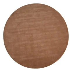 Runda Mattor-Linie Design Halo Cloud ullmatta rund, Amber, Ø250 cm