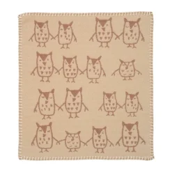 Barnfiltar|Barnfiltar-Klippan Yllefabrik Hand in hand snuttefilt 34x40 cm, Taupe