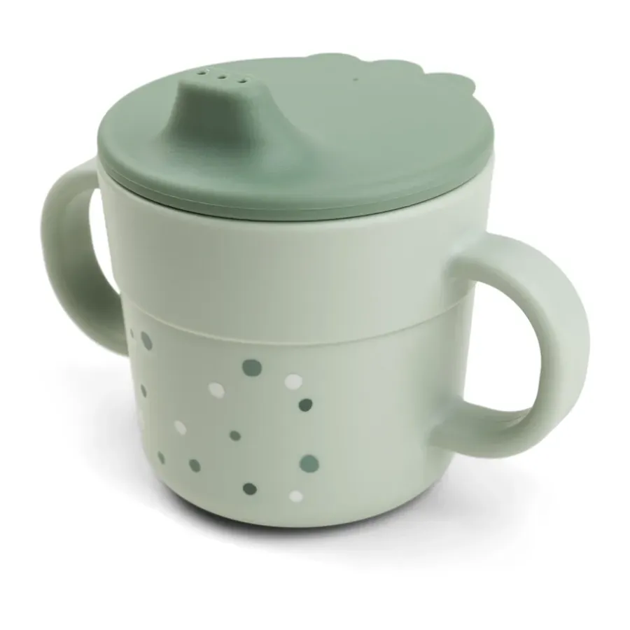 Happy Dots foodie pipmugg 21,5 cl, Green^Done by deer Sale