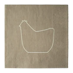 Happy hen pappersservett 33x33 cm 20-pack, Brown^DBKD Hot