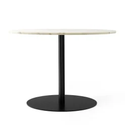 Harbour Column matbord, marble offwhite, ø105 cm, svart stativ^Audo Copenhagen Online