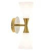 Harlekin duo vägglampa, mässing-vit^Herstal Clearance