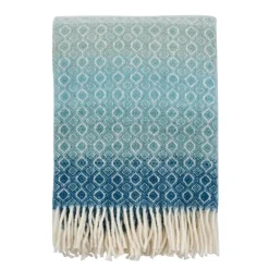 Havanna ullpläd, Aqua multi^Klippan Yllefabrik