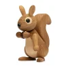 Träfigurer-Spring Copenhagen Hazel Ekorre dekoration 11,5 cm, Ek