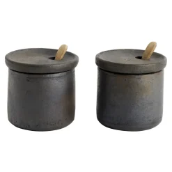 Saltkar & Pepparkar-MUUBS Hazel salt- och pepparset, Brun