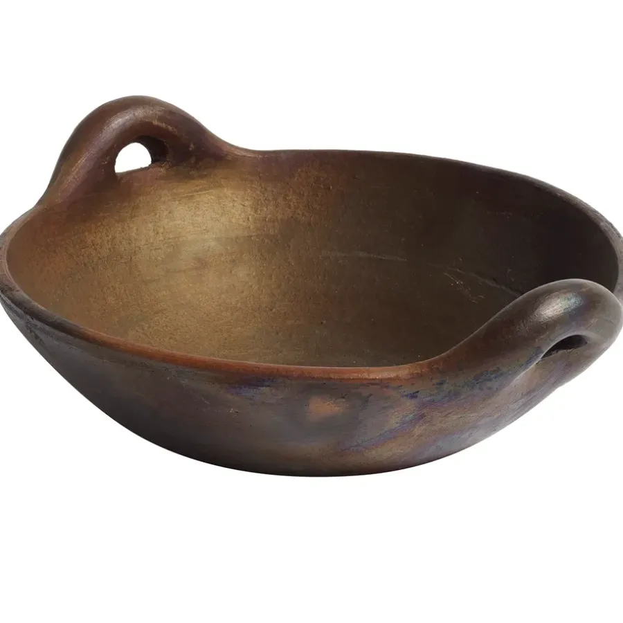 Salladsskålar-MUUBS Hazel skål med handtag L, Brun