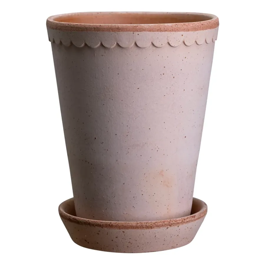 Trädgårdsdetaljer & Tillbehör·Utekrukor|Utekrukor-Bergs Potter Helena kruka hög Ø14 cm, Rosa