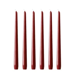 Herrgårdsljus 30 cm 6-pack, Vinröd glans^Hilke Collection Discount