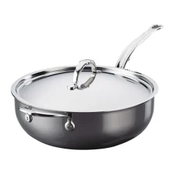 Traktörpannor & Sauteuser-Hestan Nanobond traktörpanna med lock 4,7 L, Rostfritt stål