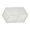 Grytunderlägg-Zone Denmark Hexagon grytunderlägg stor, Warm Grey