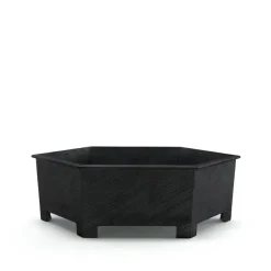 Balkongmöbler·Balkonglådor|Balkonglådor-Byarums bruk Hexagon växtkärl, Svart, no.3