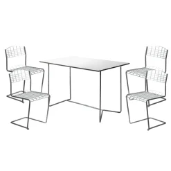 Utebord·Matbord Utomhus|Matbord Utomhus-Grythyttan Stålmöbler High Tech stol, Varmförzinkad