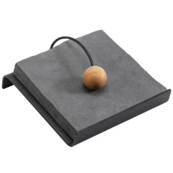 Servettringar & Servettställ-LIND DNA Hippo String servetthållare, Svart-antracit