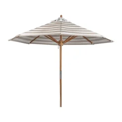 Hisshult parasoll Ø270 cm, Beige stripe-teak^1898 Hot