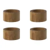 Servettringar & Servettställ-Scandi Living Hollow servettring Ø5 cm 4-pack, Akacia