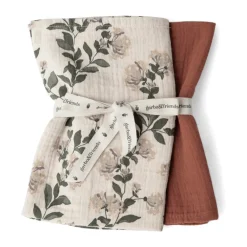 Honeysuckle Muslin filt liten 2 delar, 60x60 cm^Garbo&Friends Discount