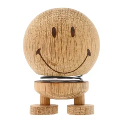 Träfigurer-Hoptimist Smiley S figur, Raw oak