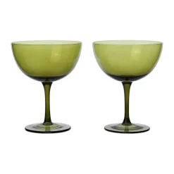 Cocktailglas|Drinkglas-Ferm Living Host cocktailglas 24 cl 2-pack, Moss green