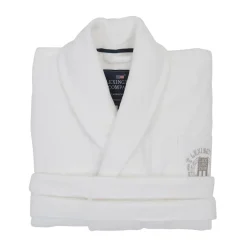 Morgonrockar & Badrockar-Lexington Hotel Velour morgonrock S, White