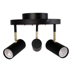 Plafonder-Globen Lighting Hubble 3 plafond, Svart