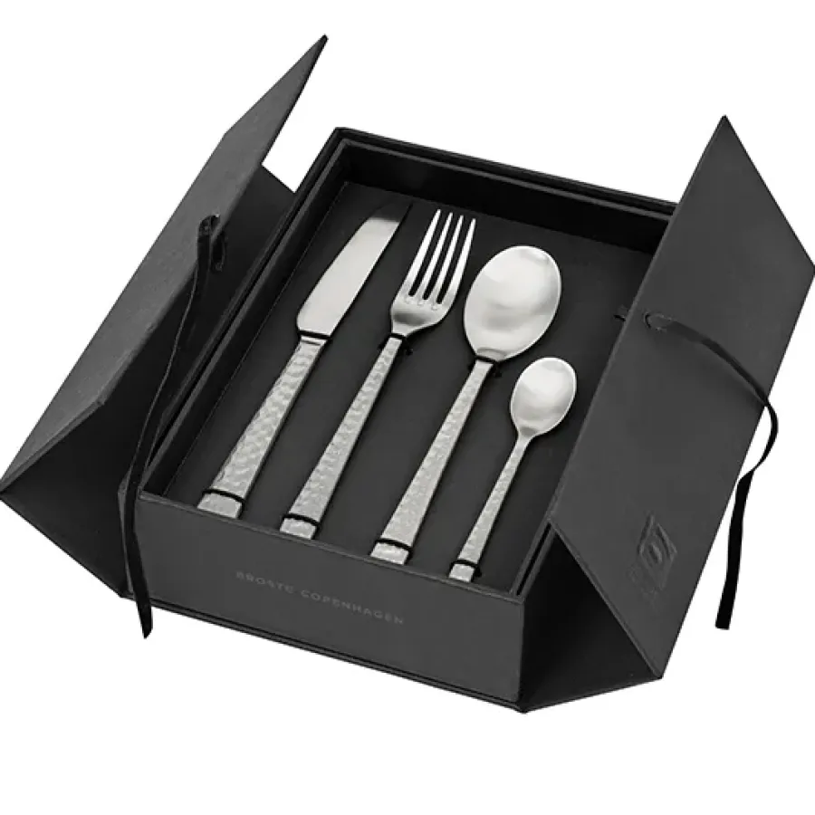 Bestickset-Broste Copenhagen Hune bestick 16 delar, Brushed satin hammered