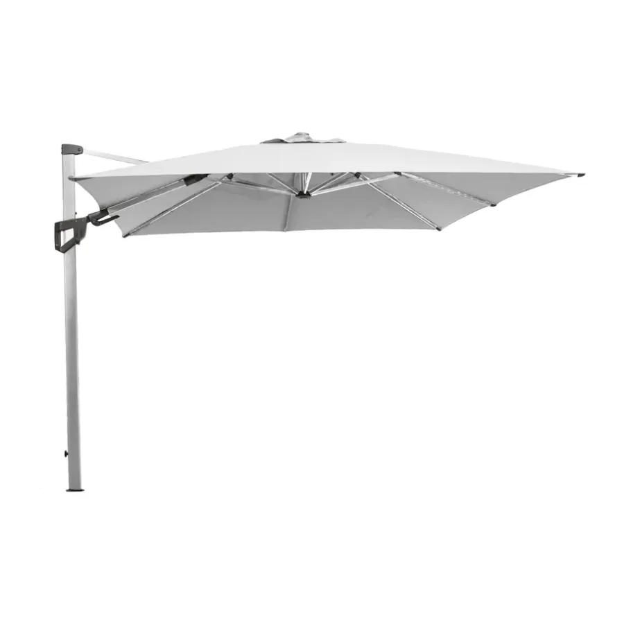 Hyde Luxe Tilt parasoll 300x300 cm, Dusty white-silveranodiserat stativ^Cane-line