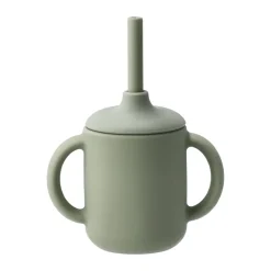 Idun mugg med sugrör silikon 120 ml, Green^Scandi Living Hot