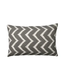 Trädgårdsdetaljer & Tillbehör·Stolsdynor & Kuddar För Utomhusbruk|Stolsdynor & Kuddar För Utomhusbruk-Chhatwal & Jonsson Ikat Sema kudde, grey/offwhite, 40 cm
