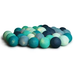 Barnlampor|Ljusslingor & Dekorationsbelysning-Irislights Cool Mint, 35 bollar