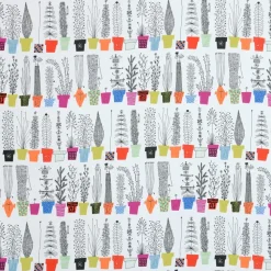 Italiensk blomsterhylla tyg, multi^Almedahls