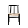 Stolar-FDB Møbler J80 stol, Beech black painted-nature