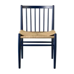 J80 stol, Steel blue beech-paper cord^FDB Møbler New