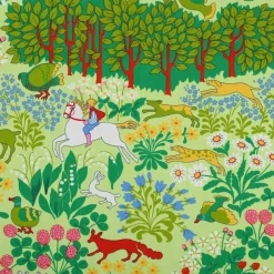 Tyger & Metervaror-Almedahls Jakten tyg, grön