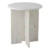 Avlastningsbord & Sidobord-Bloomingville Jasmia sidobord, Vit marmor