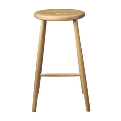 J27C Counter barstol, Oak nature lacquered^FDB Møbler Best