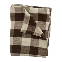 Johanna linneduk 150x300 cm, Brun/natur^Olsson & Jensen Discount