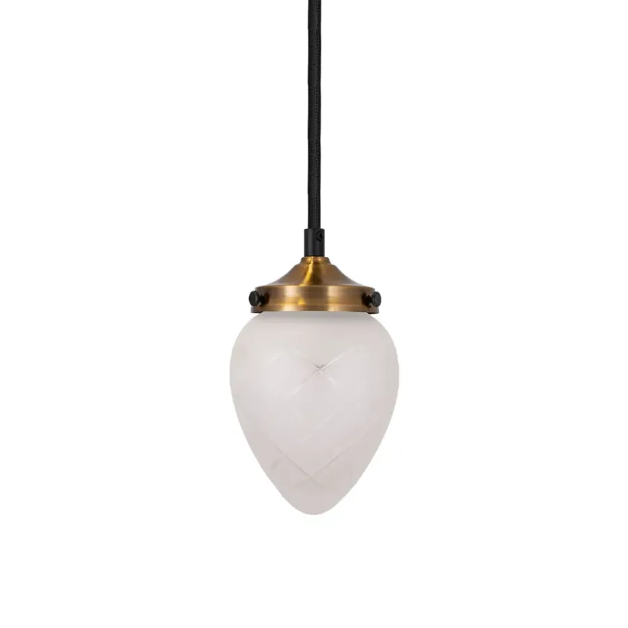 Fönsterlampor-Globen Lighting Juni pendel, frost, 11